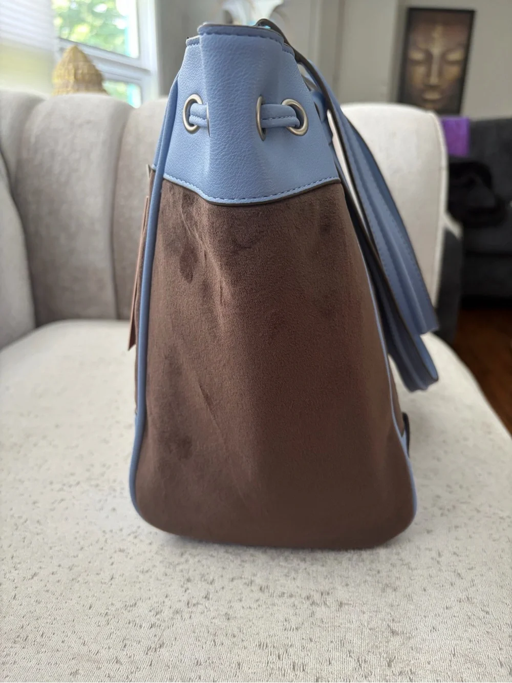 NWT: Juicy Couture Vintage Y2K Scottie Dogs Brown and Blue Daydreamer Tote